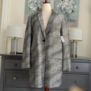 Old Navy Black and White Coat